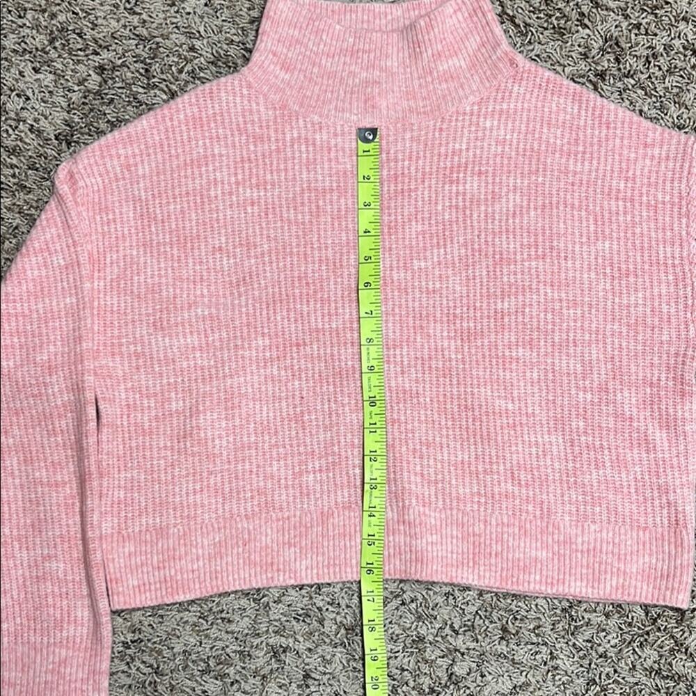 Nordstrom BP Pink Ribbed Mock Turtleneck Sweater - Picture 4 of 7